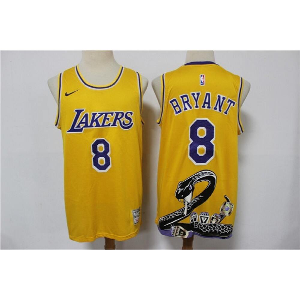 Limited Edition Los Angeles Lakers 8 Jersey Yellow - Basketball Fan Gear