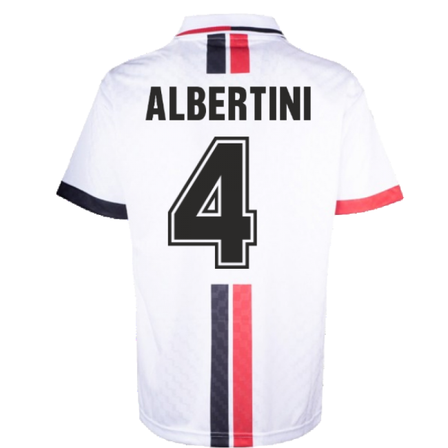 Ac Milan 1996 Away Retro Shirt (albertini 4) - Supporter Edition