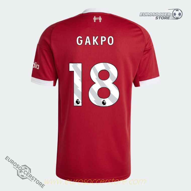 Liverpool's GAKPO 18 Home Jersey for the 25-26 season.