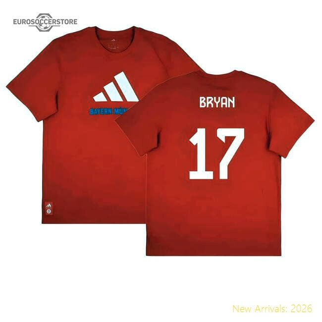 2025-2026 Bayern Munich Seasonal Graphic Tee (red) (bryan 17)