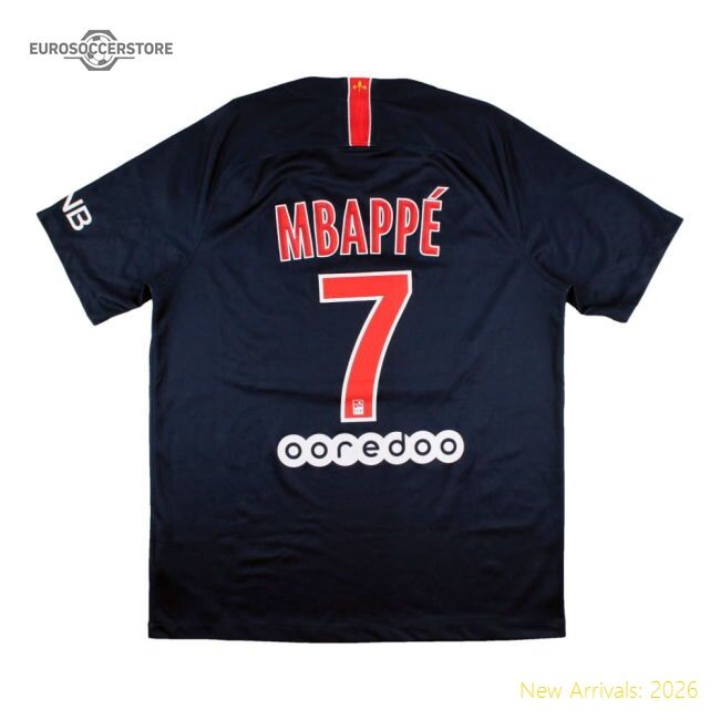 Supporter Psg 2018-18 Home Shirt (Mbappe #7) (S) (Very Good)