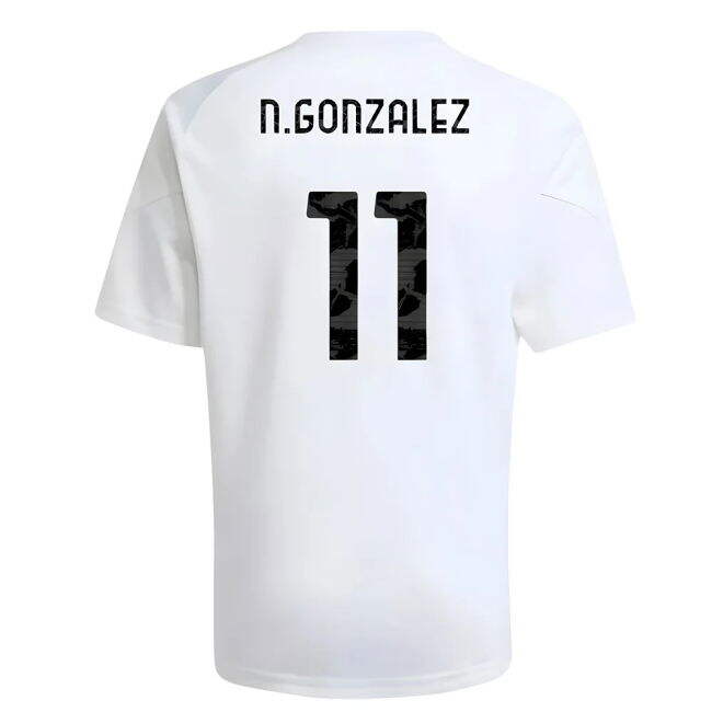 Top Tier Juve Juventus Training Shirt White Kids N Gonzalez #11 20...