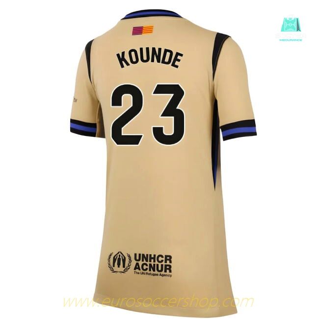 2025-2026 Barcelona Away Shirt (Kids) (Kounde 23)