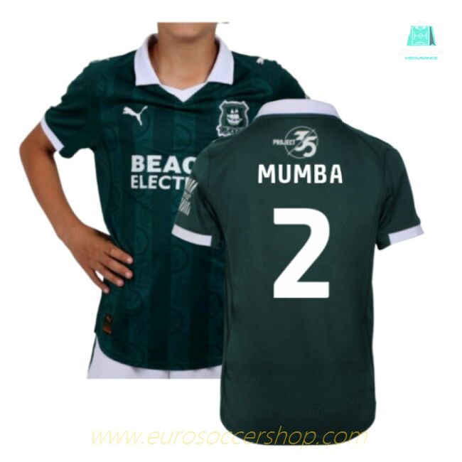 2025-2026 Plymouth Argyle Home Shirt (Kids) (Mumba 2)