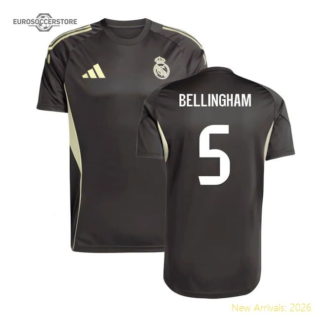 2025-2026 Real Madrid Training Jersey (utility Grey) (bellingham 5)