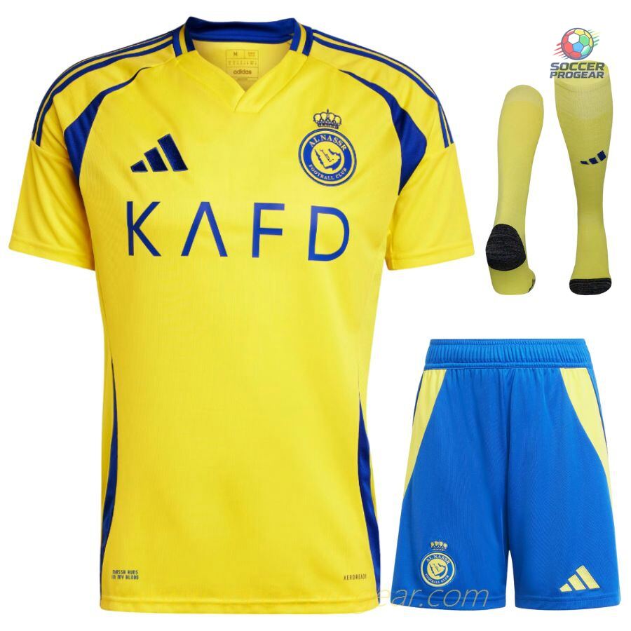 AL Nassr Home Youthren's Soccer Uniform Football Jersey 2024/25 Collection