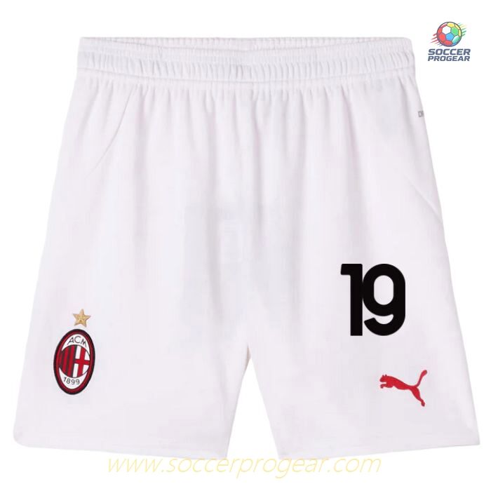 AC Milan Childrenren's Home Team Jersey Team Jersey 2024-25 Edition Theo White