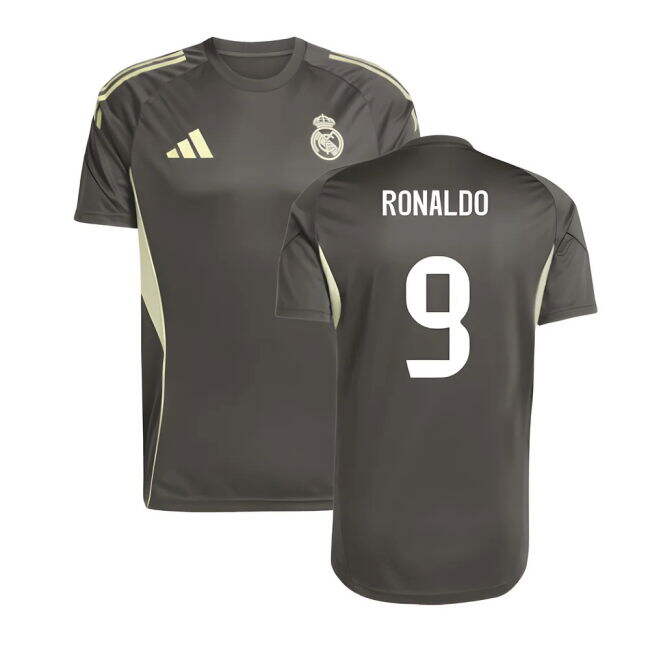 2025-2026 Real Madrid Training Jersey (Utility Grey) (Ronaldo 9)