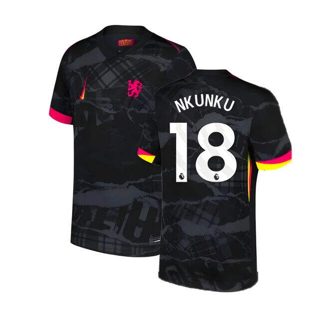 2024-20 Chelsea Third Football Shirt Nkunku Name Number L S