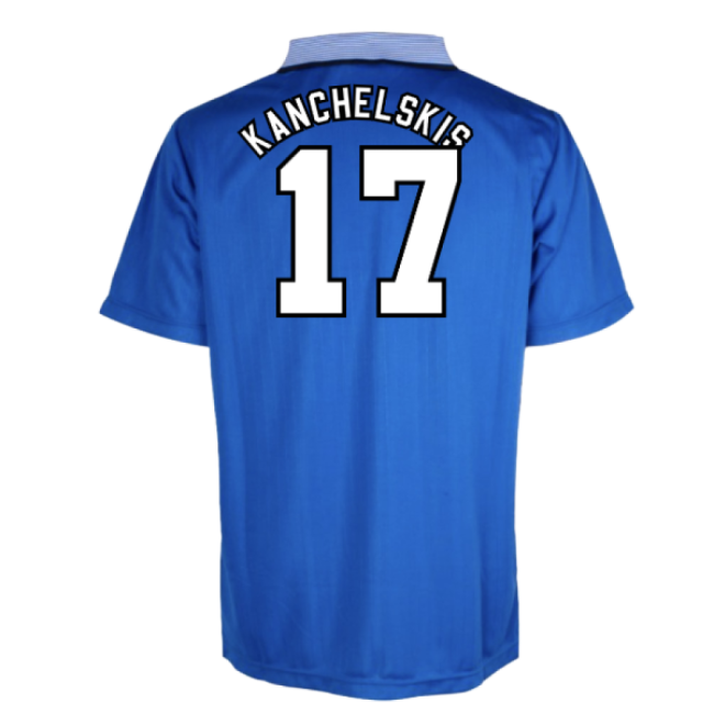 Chic Everton 1996 Home Retro Shirt (Kanchelskis 17) for World Cup C...