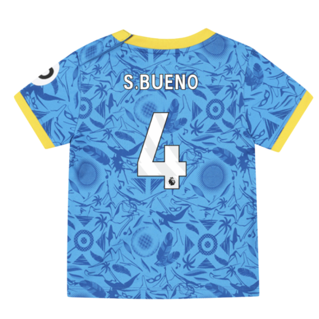 Economical 2025-2026 Wolves Third Baby Kit (S.Bueno 4) Premium Quality Jersey