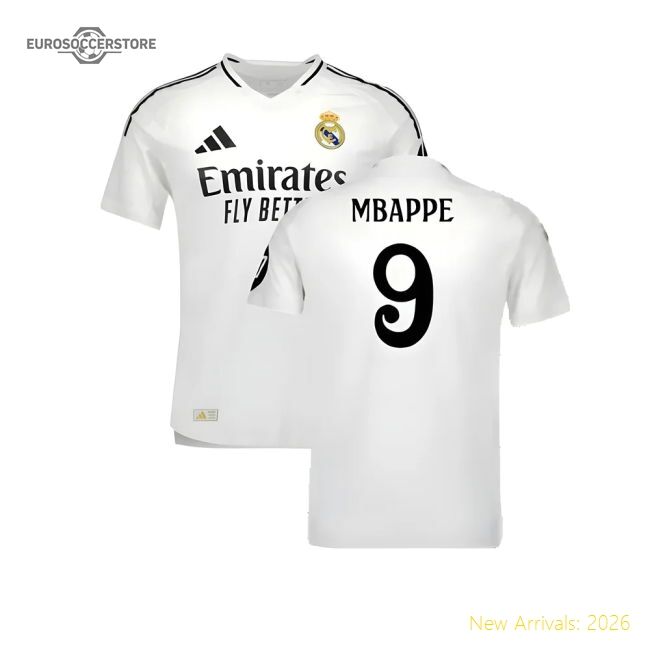 Elite 2024-2025 Real Madrid Authentic First Jersey (mbappe 9)