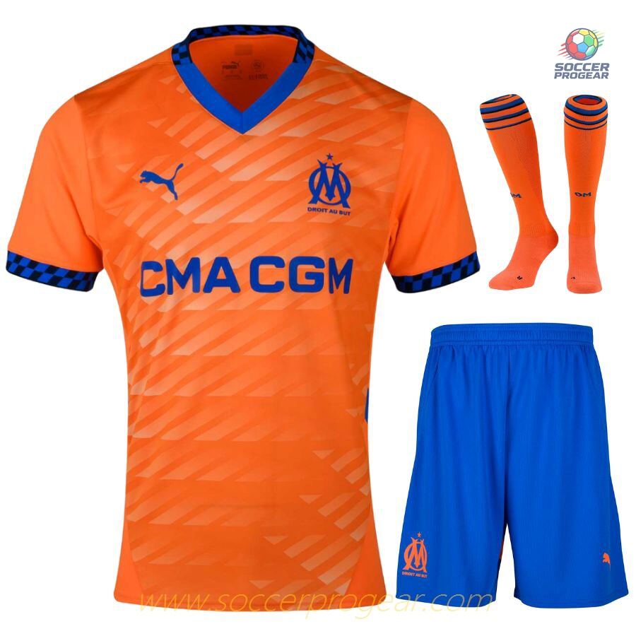 OM Third Youthren's Soccer Uniform Soccer Football Shirt 2024-25 Edition