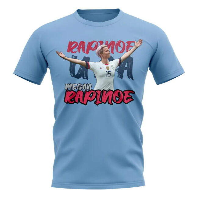 Pro-Grade Aero-Dynamic Megan Rapinoe Graphic Player Tee (Sky)