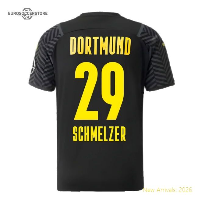 Genuine 2021-2022 Borussia Dortmund Away Shirt (Schmelzer 29)