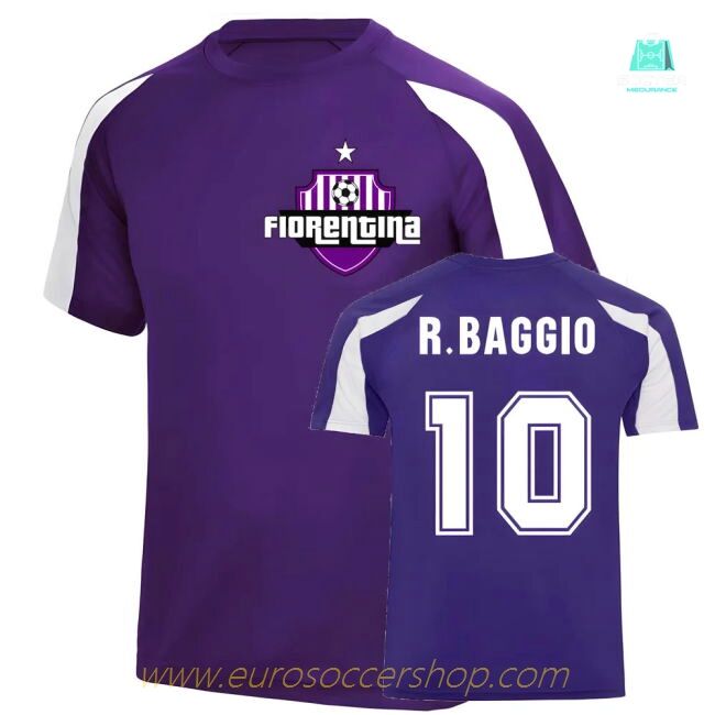 Roberto Baggio Fiorentina Sports Training Jersey (Purple)