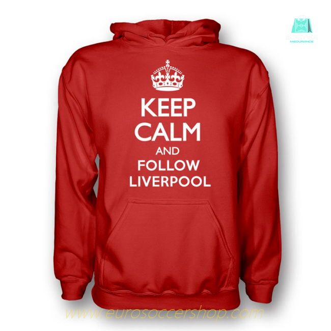Keep Calm And Follow Liverpool Hoody (red) - Kids