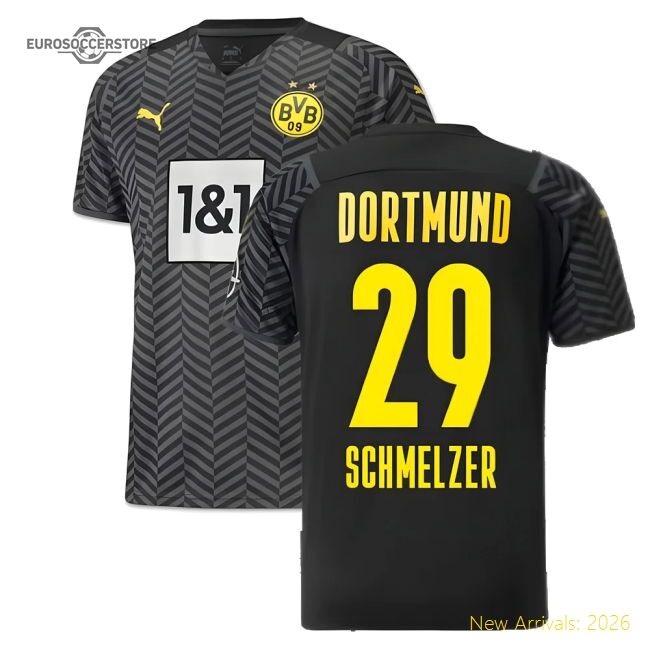 Premium-grade 2021-2022 Borussia Dortmund Away Shirt (schmelzer 29)