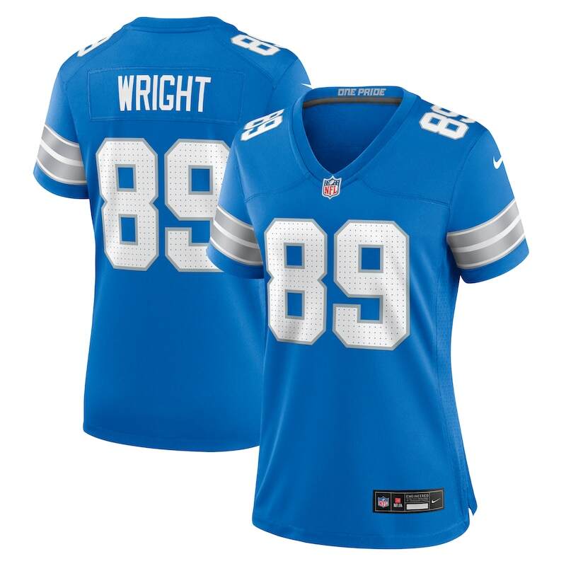 None Brock Wright Detroit Lions Great Value Authentic Jersey
