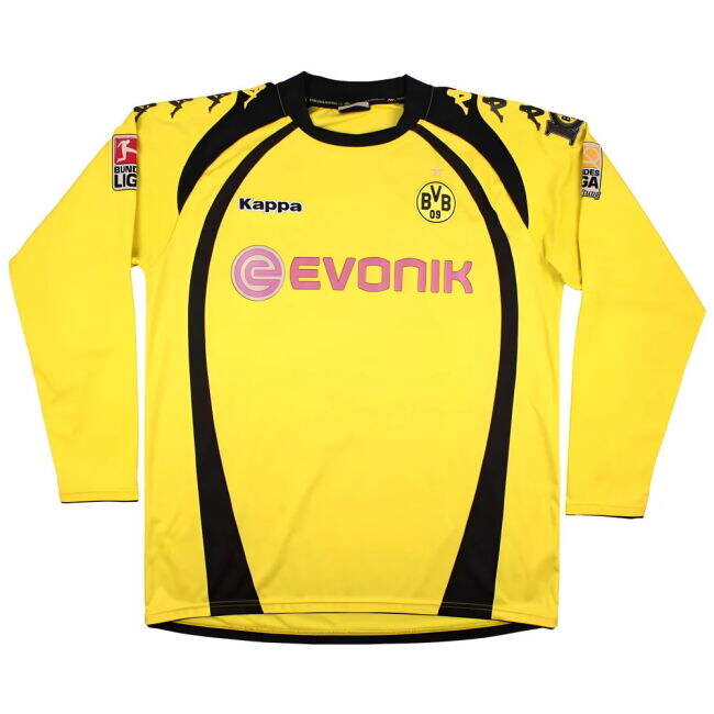 Borussia Dortmund 2009-10 Home Long Sleeve Shirt (Kuba #16) (2XL) (Very Good)