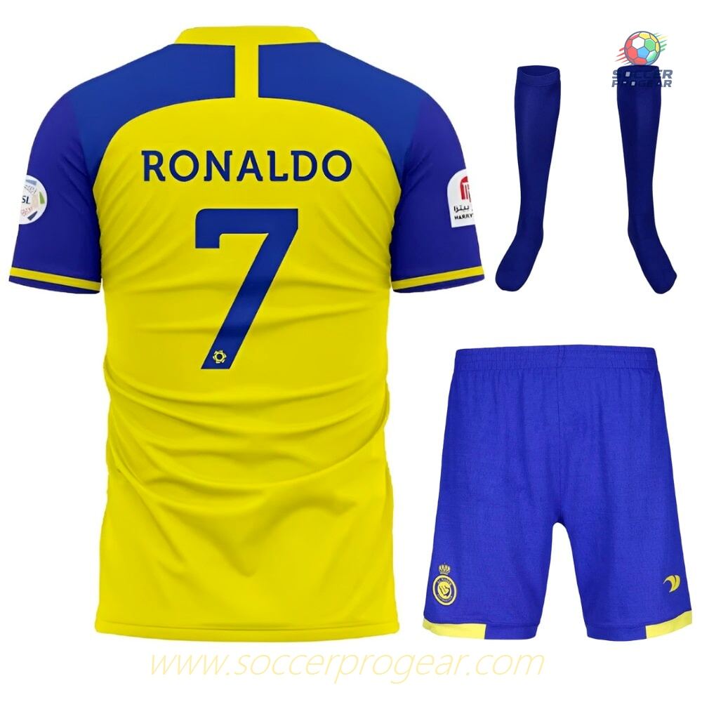 AL NASSR Match Quality RONALDO HOME CHILD JERSEY 2022 2023