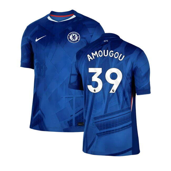 Men's 2025-2026 Chelsea Home Shirt (Amougou 39)