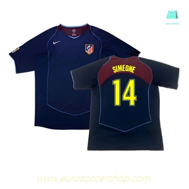 Atletico Madrid 2004-05 Away Shirt ((Good) XL) (Simeone 14)