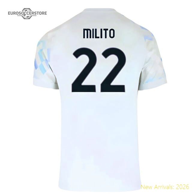 Top-tier Inter Milan Away Milito Jersey 2025-2026 Breathable