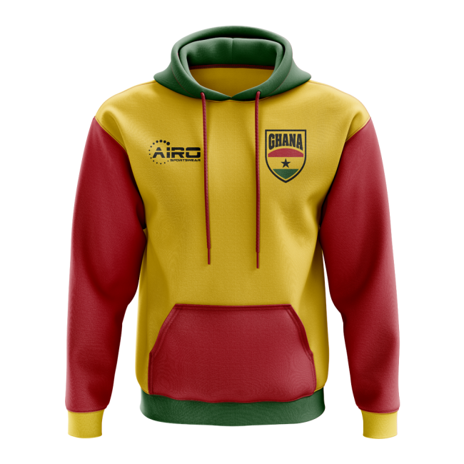 Premium-Quality Ghana Concept Country Football Hoody (Yellow)
