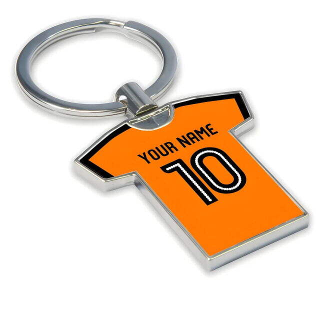 Personalised Wolves Football Shirt Key Ring - official style