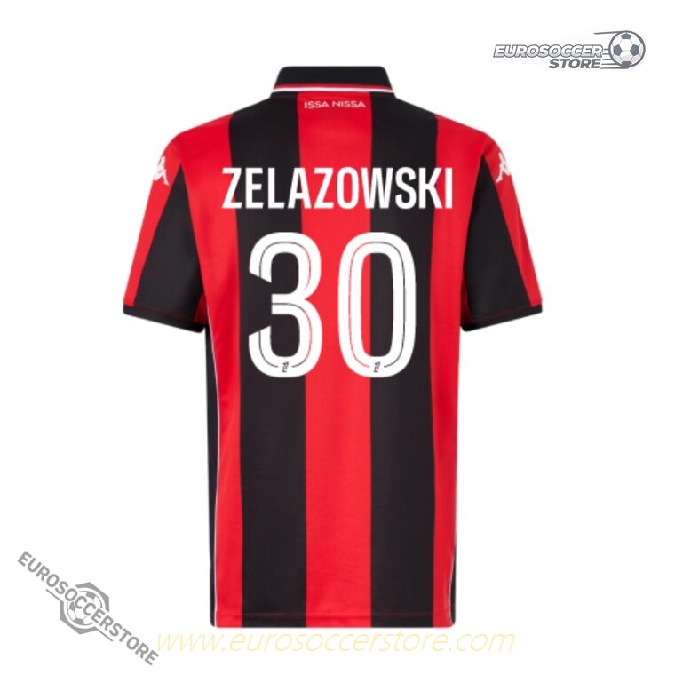 OGC Nice Home ZELAZOWSKI 30 Football Jersey for the 25-26 Season
