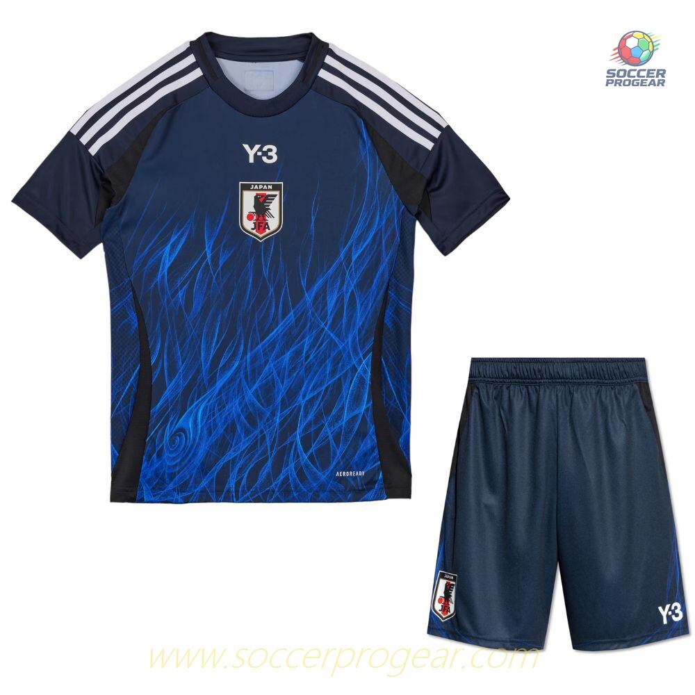 Japan Home Kids' Jersey Set Team Jersey 2024-25 Edition Y3