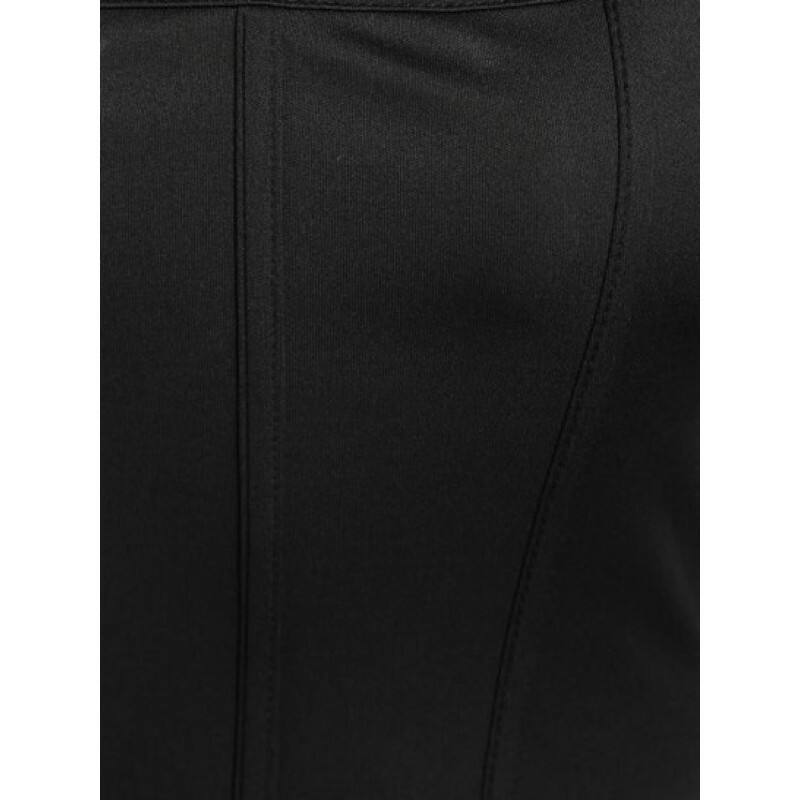 Puff Sleeve U Neck Corset Top TX8247