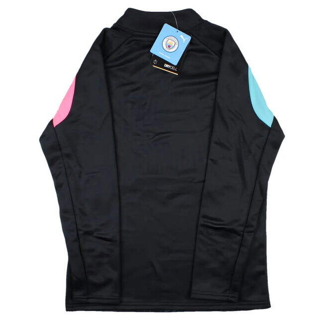 2023-2024 Man City Pre-Match LS Sweat Top (Dark Navy) - Kids