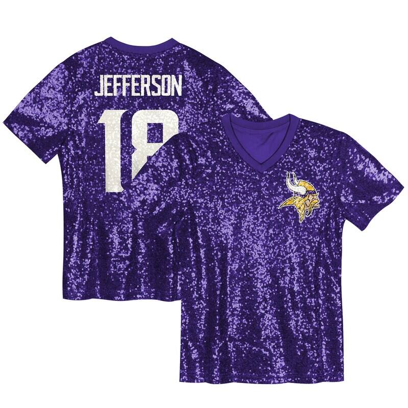 Justin Jefferson Minnesota Vikings Women's Player Name & Num...