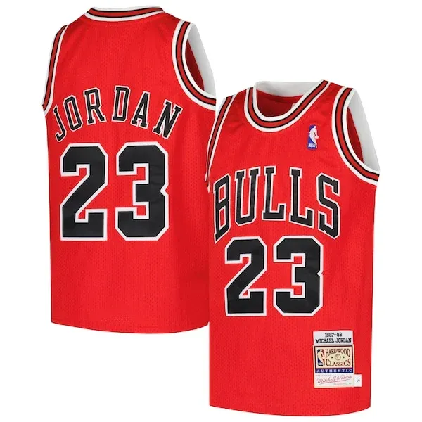 Michael Jordan CHI Authentic Jersey - contemporary Basketball - Red #1