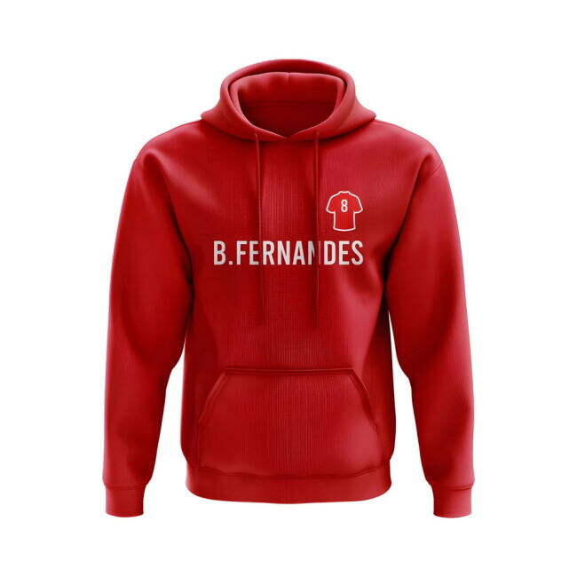 Bruno Fernandes Man United Number Hoody (Red)