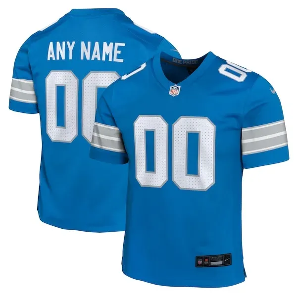 None Game Football Jersey - Blue L | team jersey | NFL Football