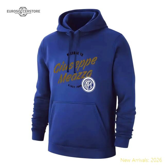 Inter Giuseppe Meazza Footer With Hood Blue - Cost-effective