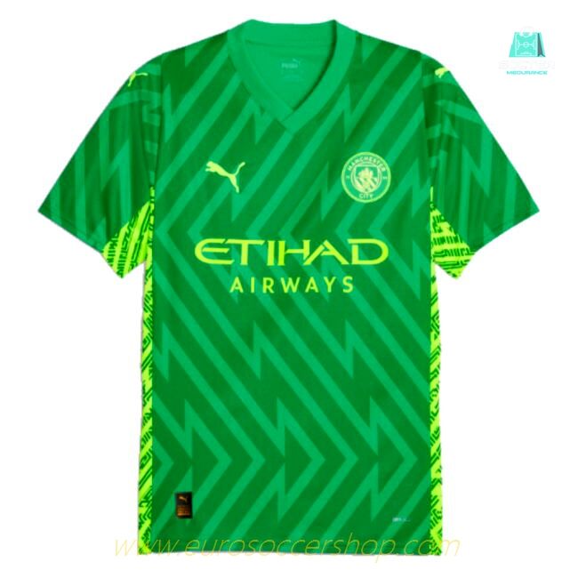 2023-2024 Man City Home Goalkeeper Shirt (Green)