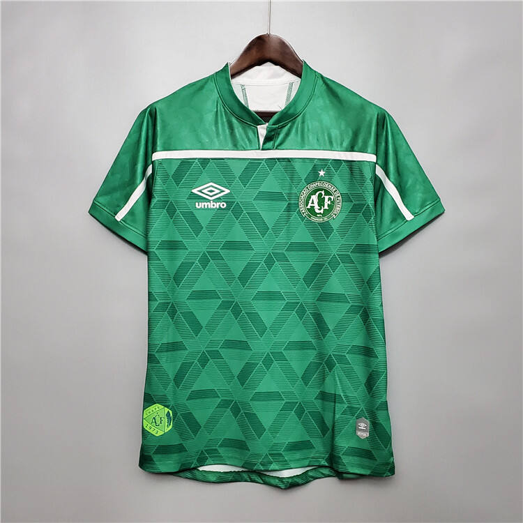Chapecoense Soccer Jersey 20-21 Home Green Soccer Shirt - Official