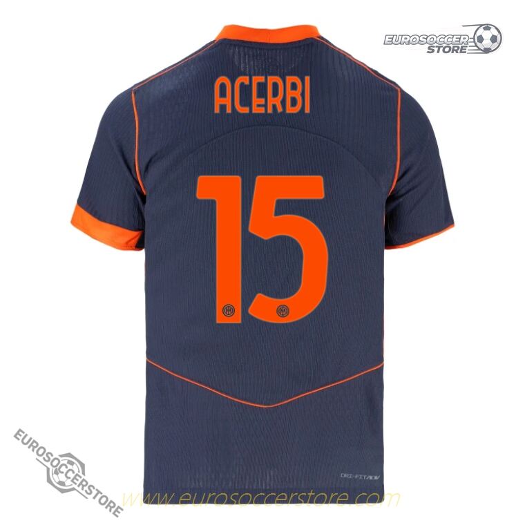 Inter Milan 25-26 Third ACERBI 15 Football Jersey (Player Version)