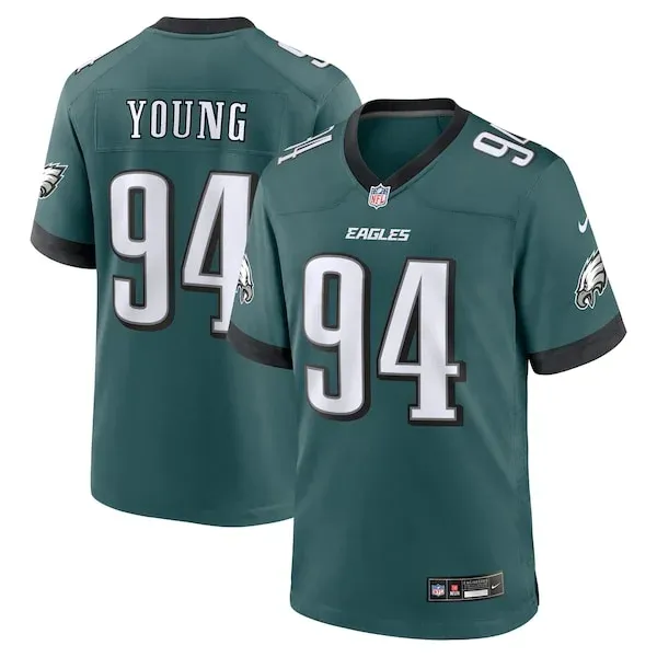 None Byron Young Game Jersey - Green | NFL Player Jersey | NFL Footbal