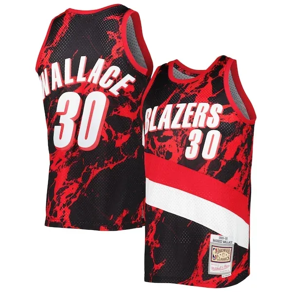 Rasheed Wallace POR Durable Basketball Jersey - Black - Fan Favorite