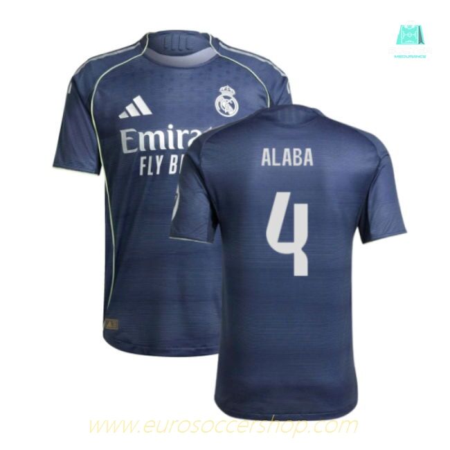 2025-2026 Real Madrid Authentic Away Shirt (Alaba 4)