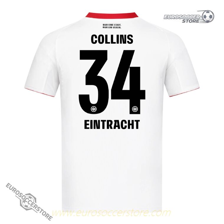 Collins' No. 34 Eintracht Frankfurt Away Jersey for the 25-26 Season