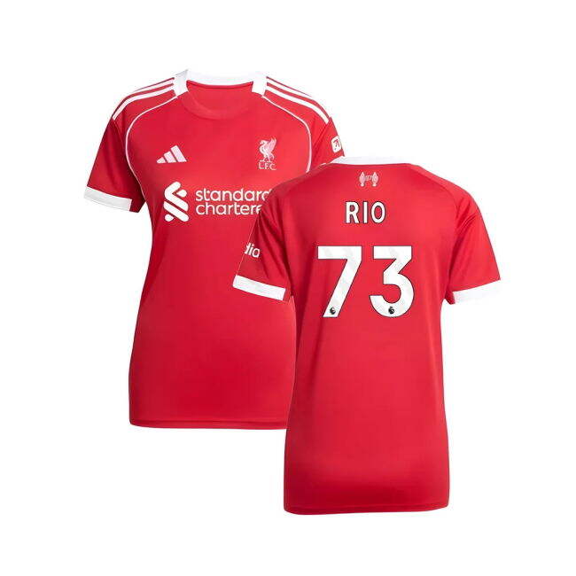 Licensed Liverpool Liverpool Home Shirt Womens Rio #73 Elite Perfo...