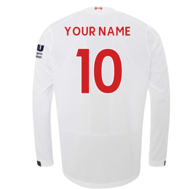 Trendy 2019-2020 Liverpool Long Sleeve Away Shirt (Kids) (Your Name...