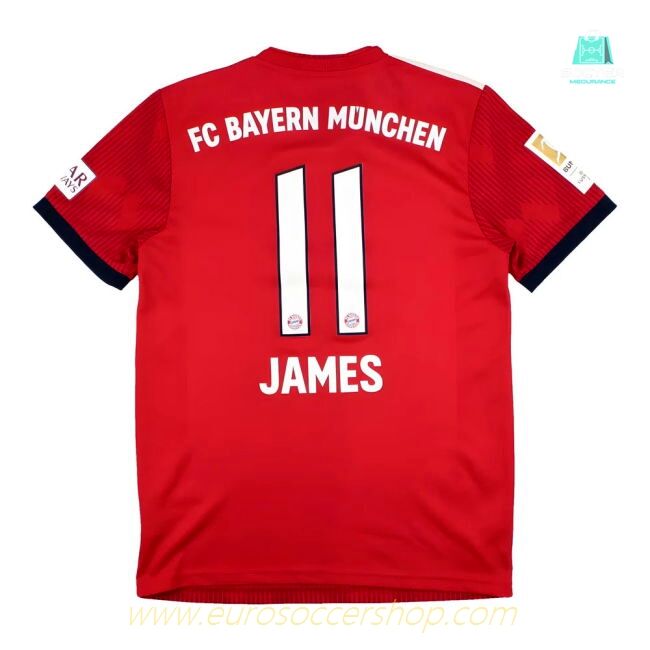 Bayern Munich 2018-19 Home Shirt (S) James #11 (Excellent)