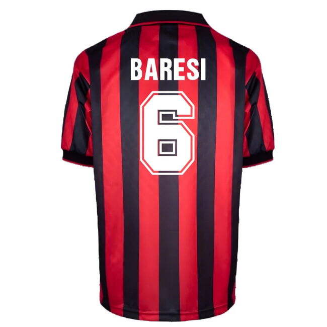 BARESI 6 1996-1997 AC Milan Club Home Kit